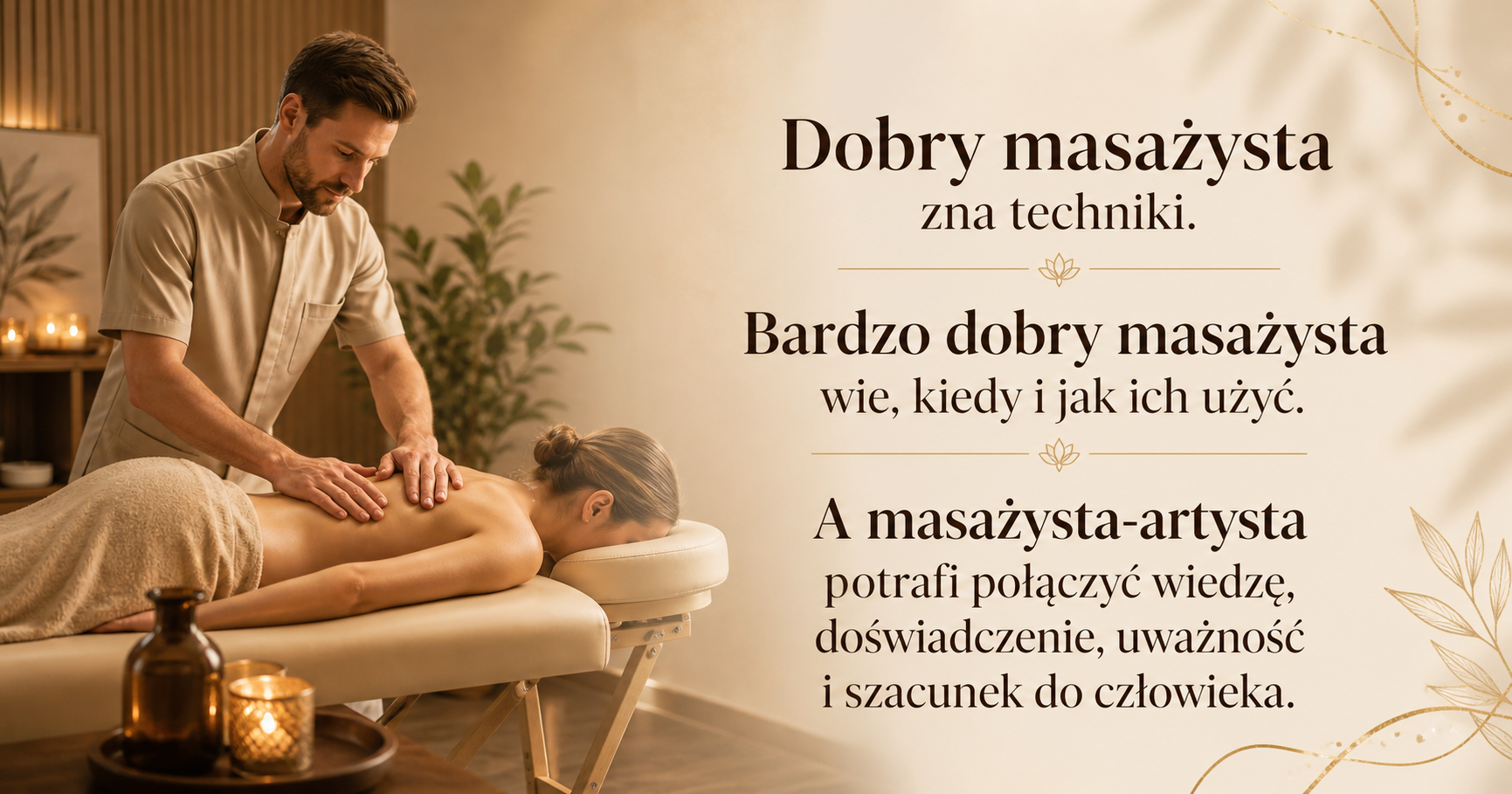 Dlaczego masażysta to artysta?